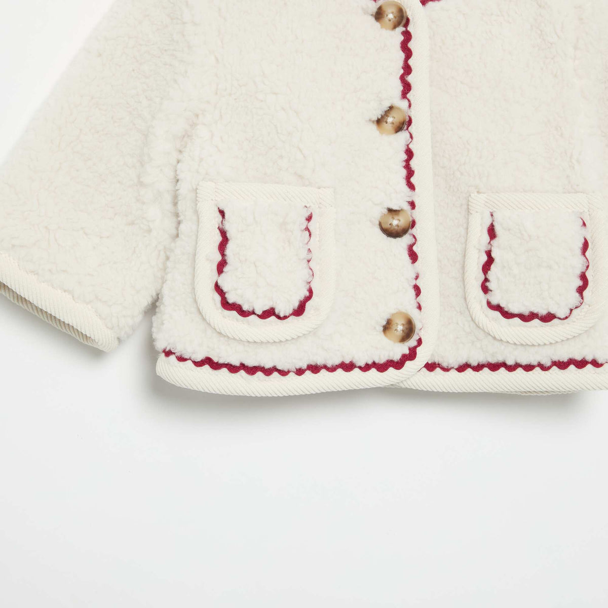 Faux Shearling Effect Jacket BEIGE