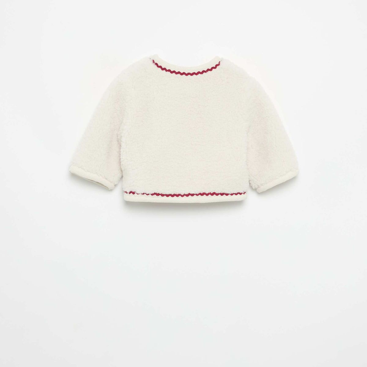 Faux Shearling Effect Jacket BEIGE