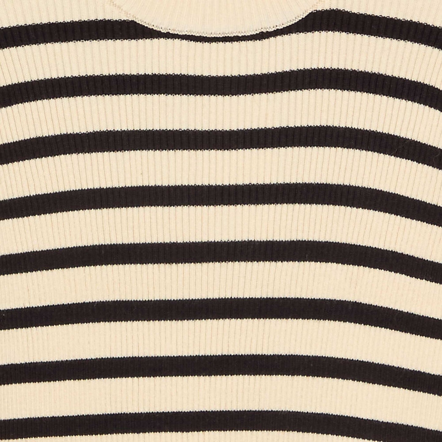 Ribbed knit jumper BLACK