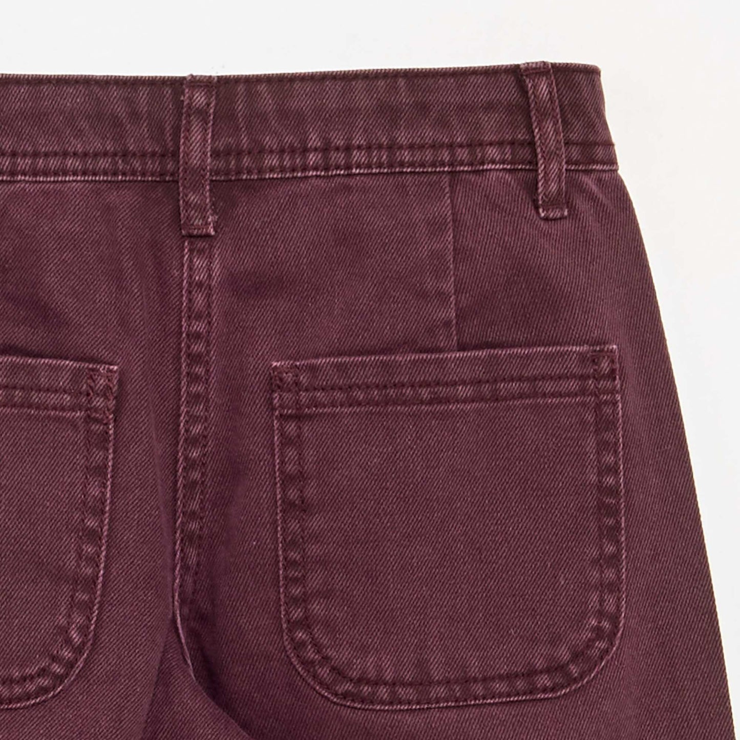 Wide-leg trousers with 'flower' embroidery PURPLE