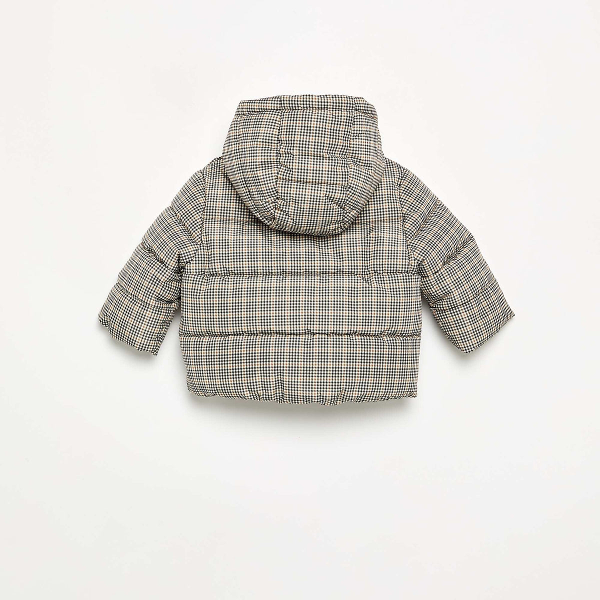 Quilted Hooded Puffer Jacket BROWN