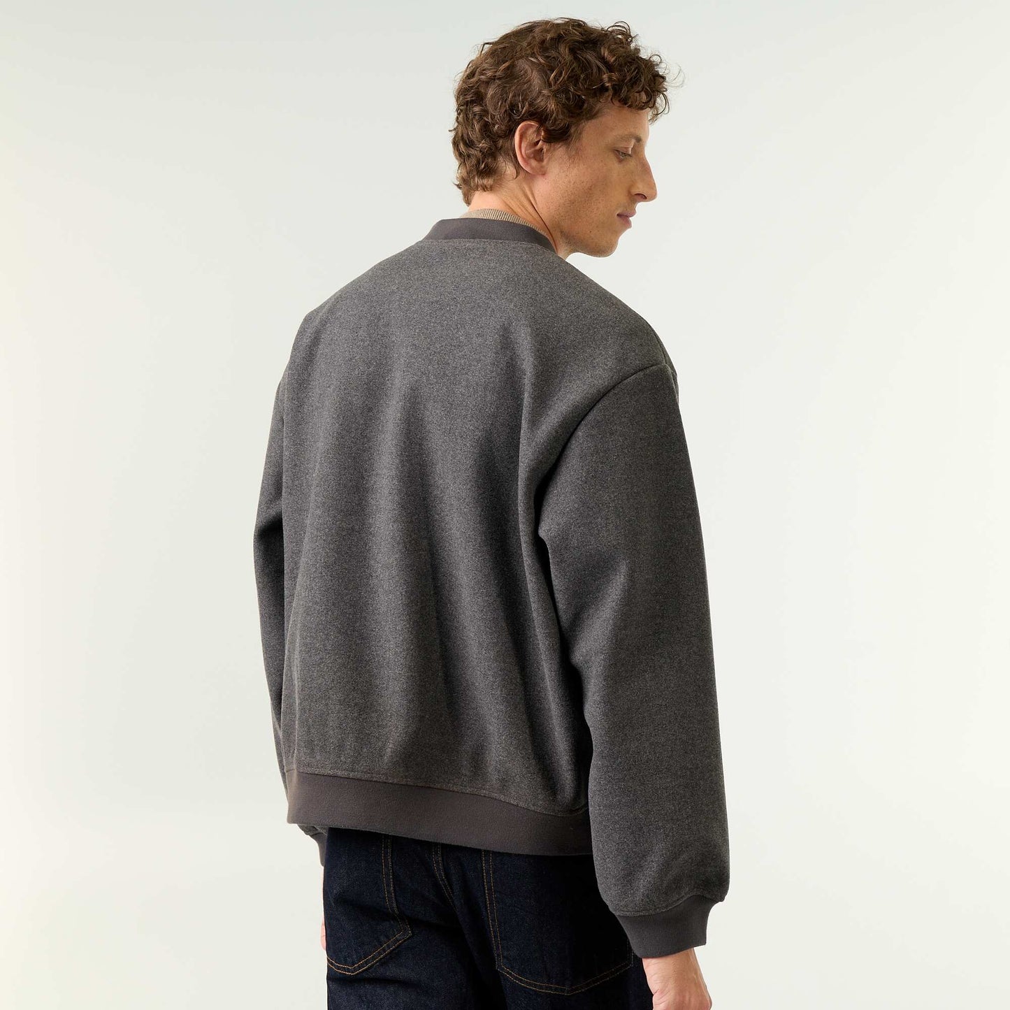 Faux Wool Jacket GREY