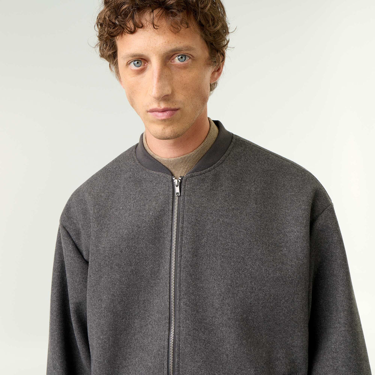 Faux Wool Jacket GREY