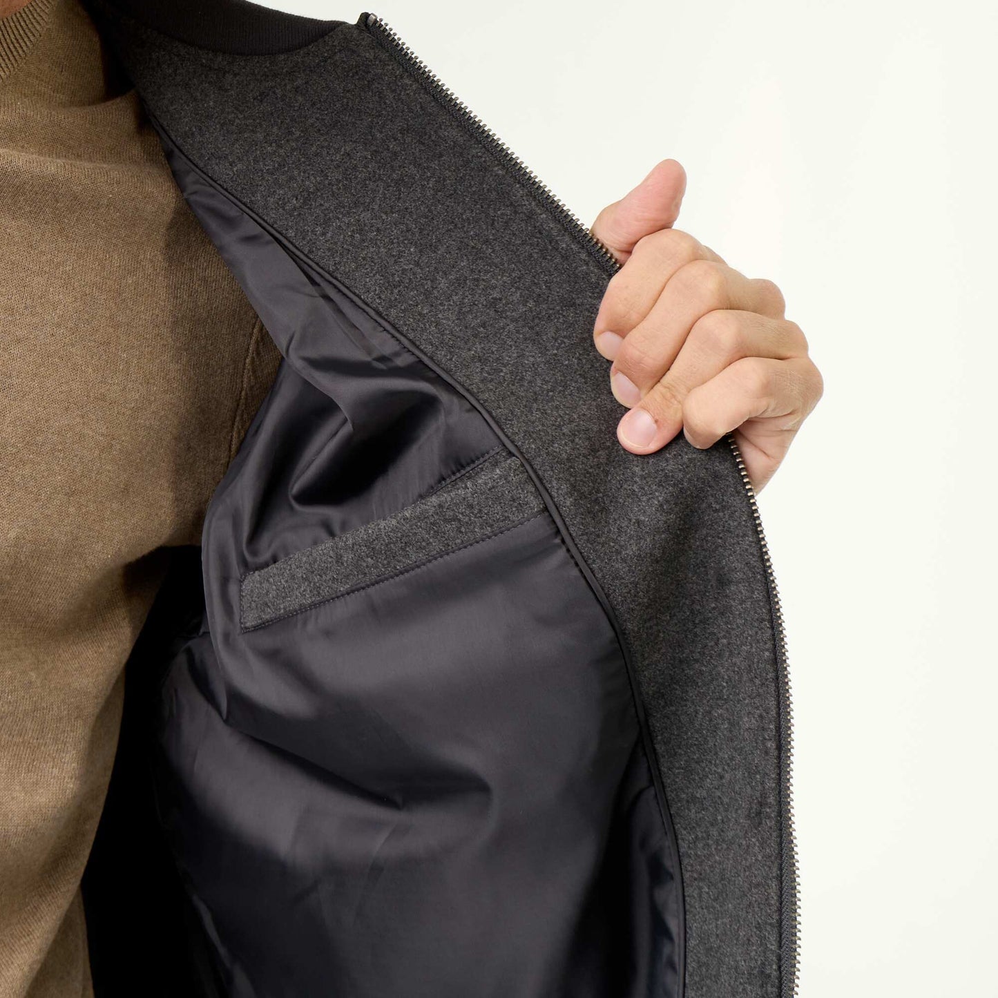 Faux Wool Jacket GREY