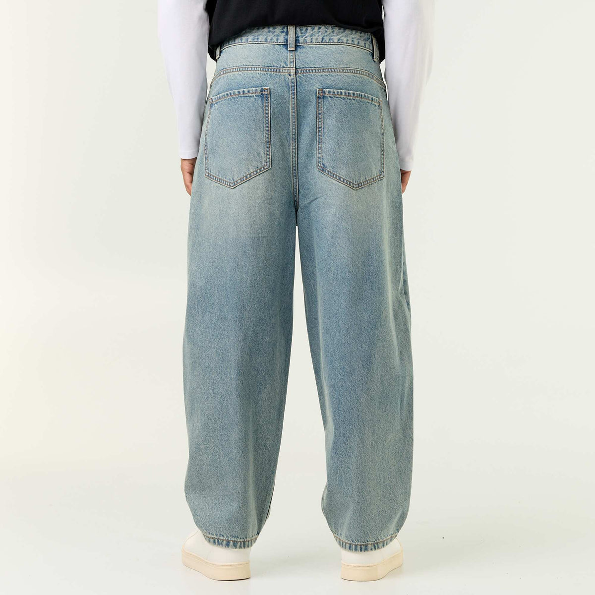 Wide-leg 5-pocket jeans BLUE