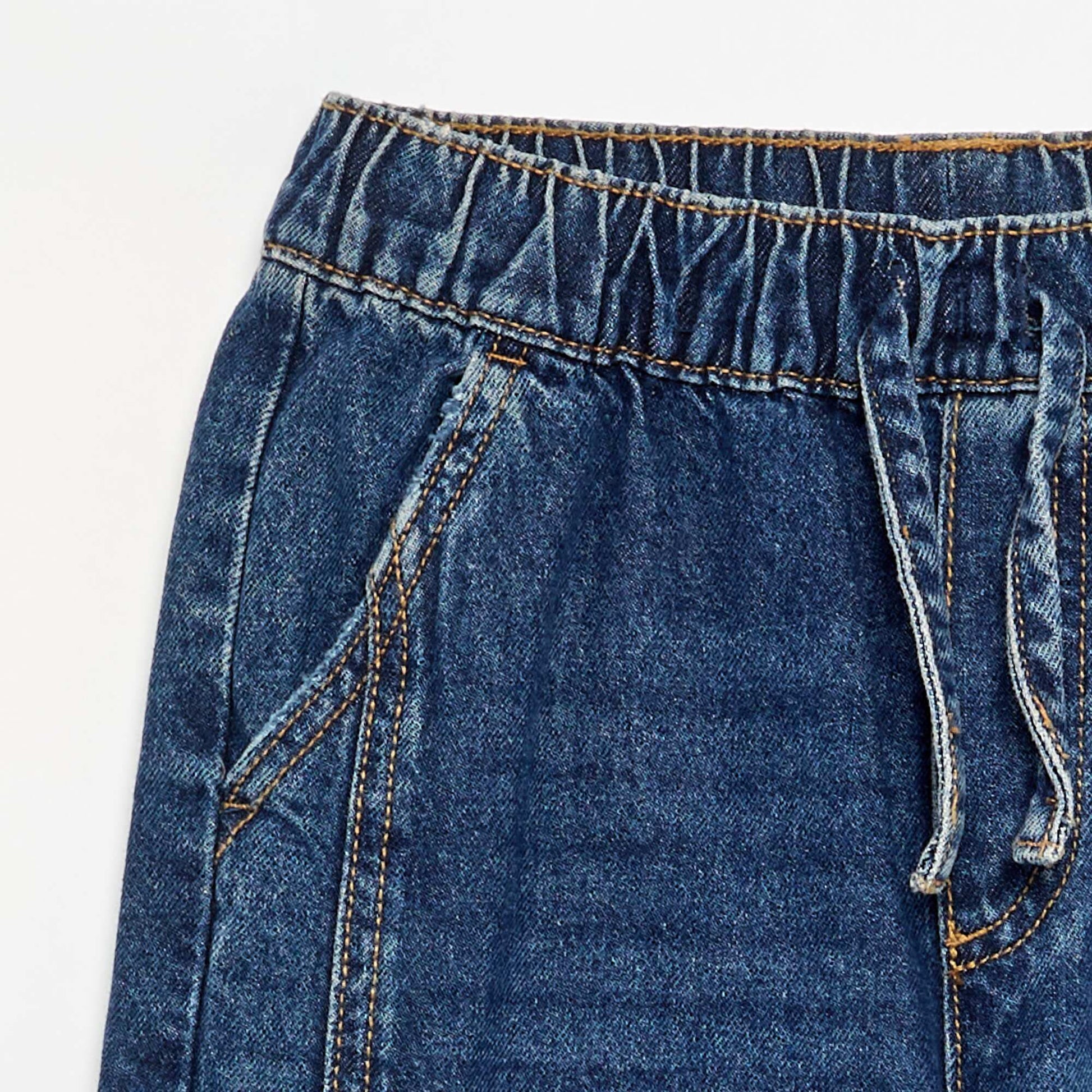 Denim Jogger Pants BLUE