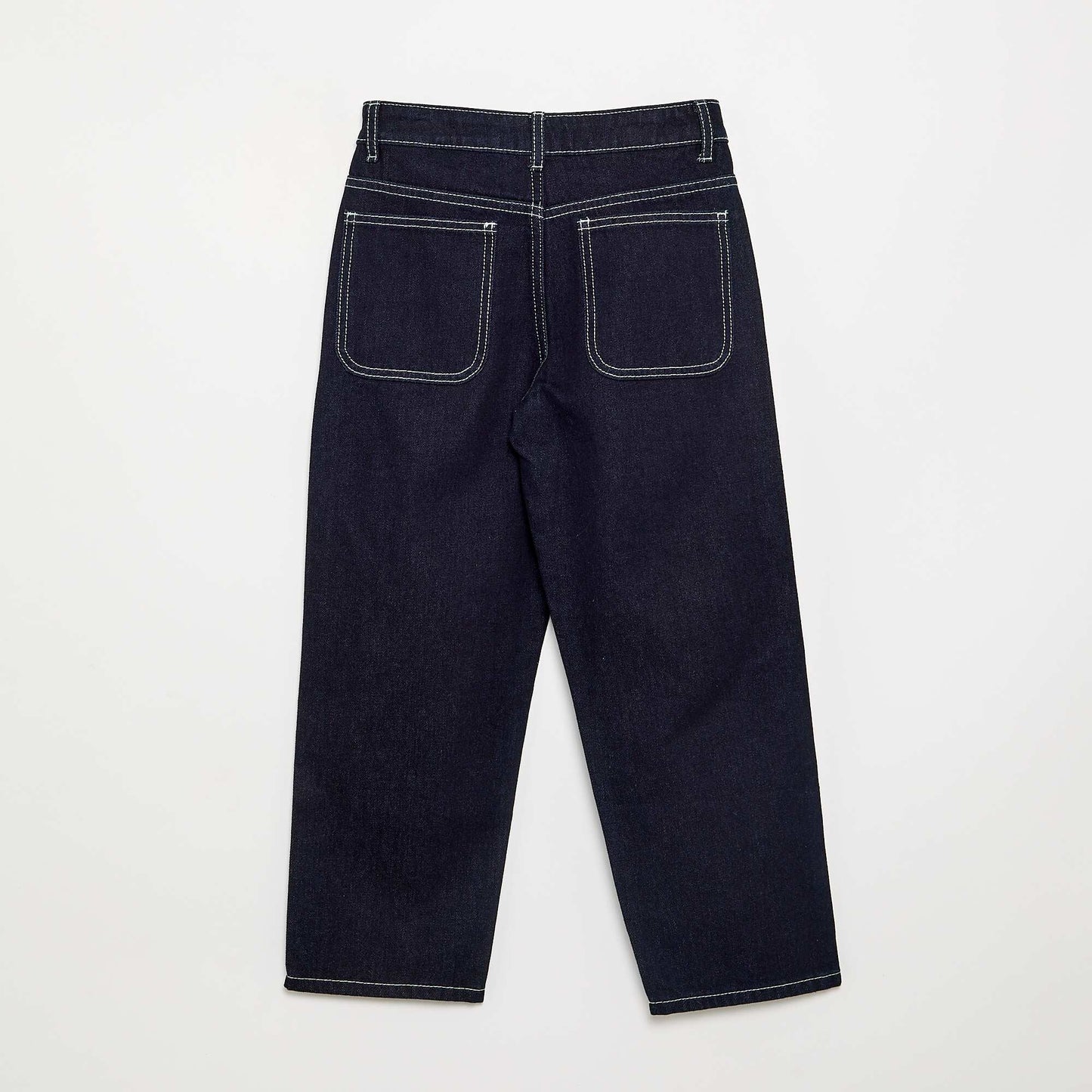 Straight-cut denim trousers BLUE