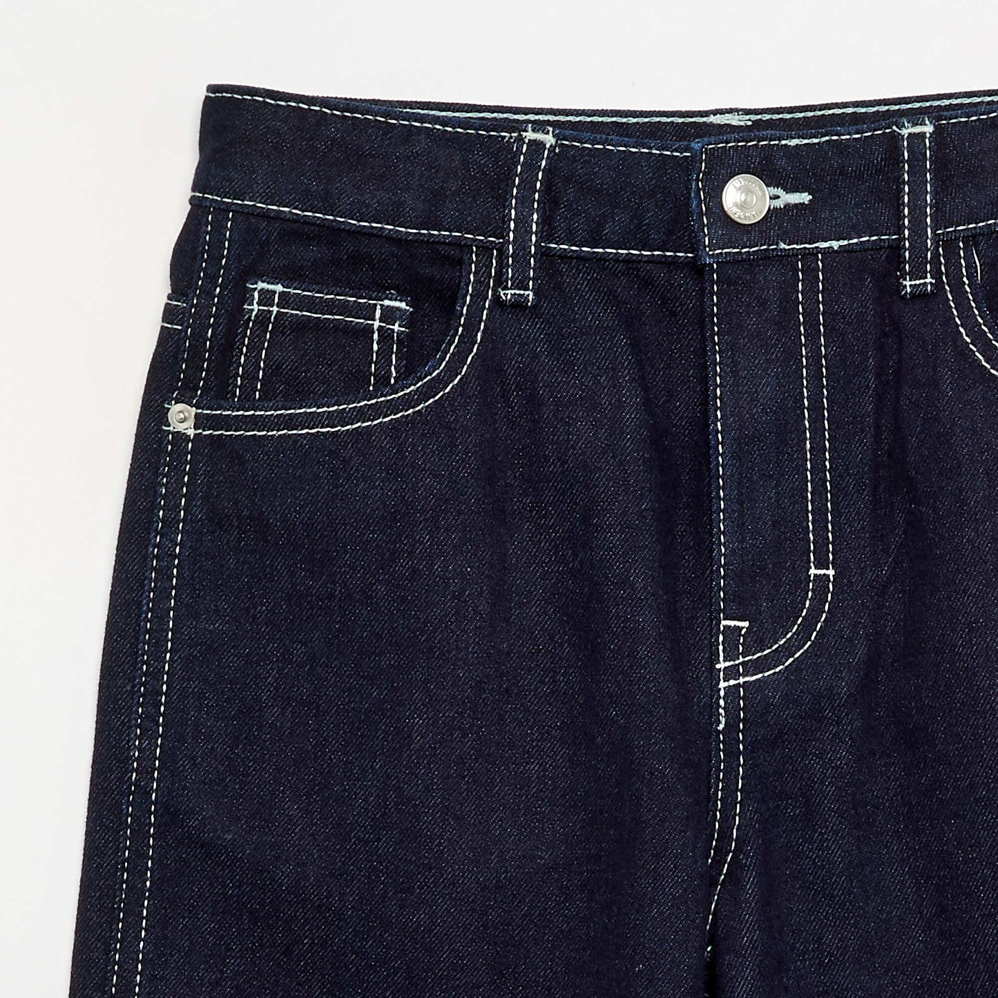 Straight-cut denim trousers BLUE