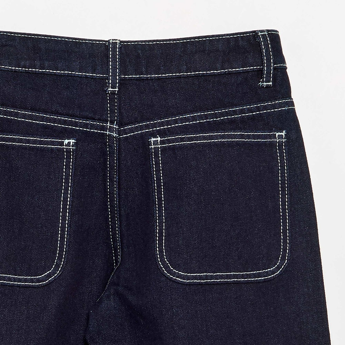 Straight-cut denim trousers BLUE