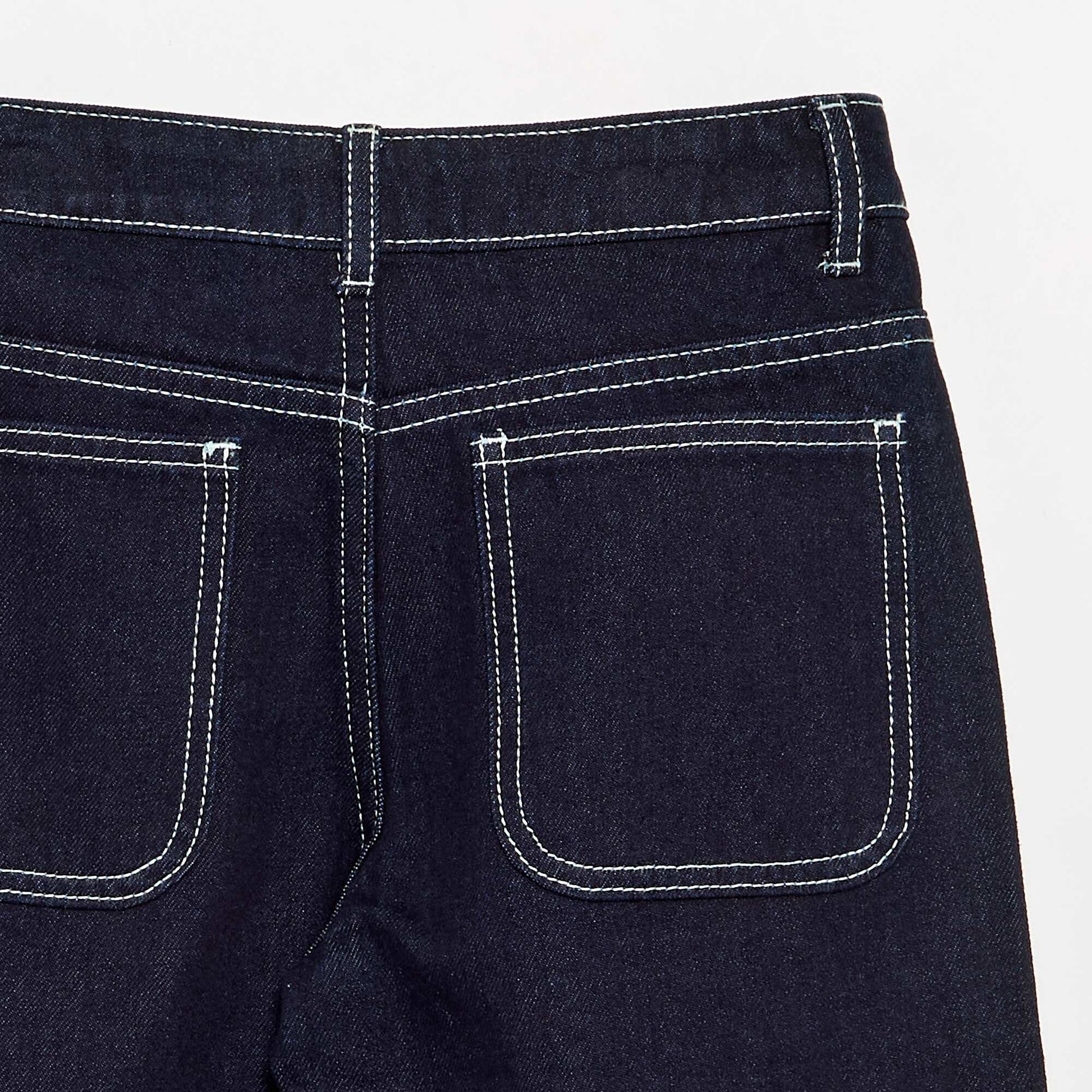 Straight-cut denim trousers BLUE