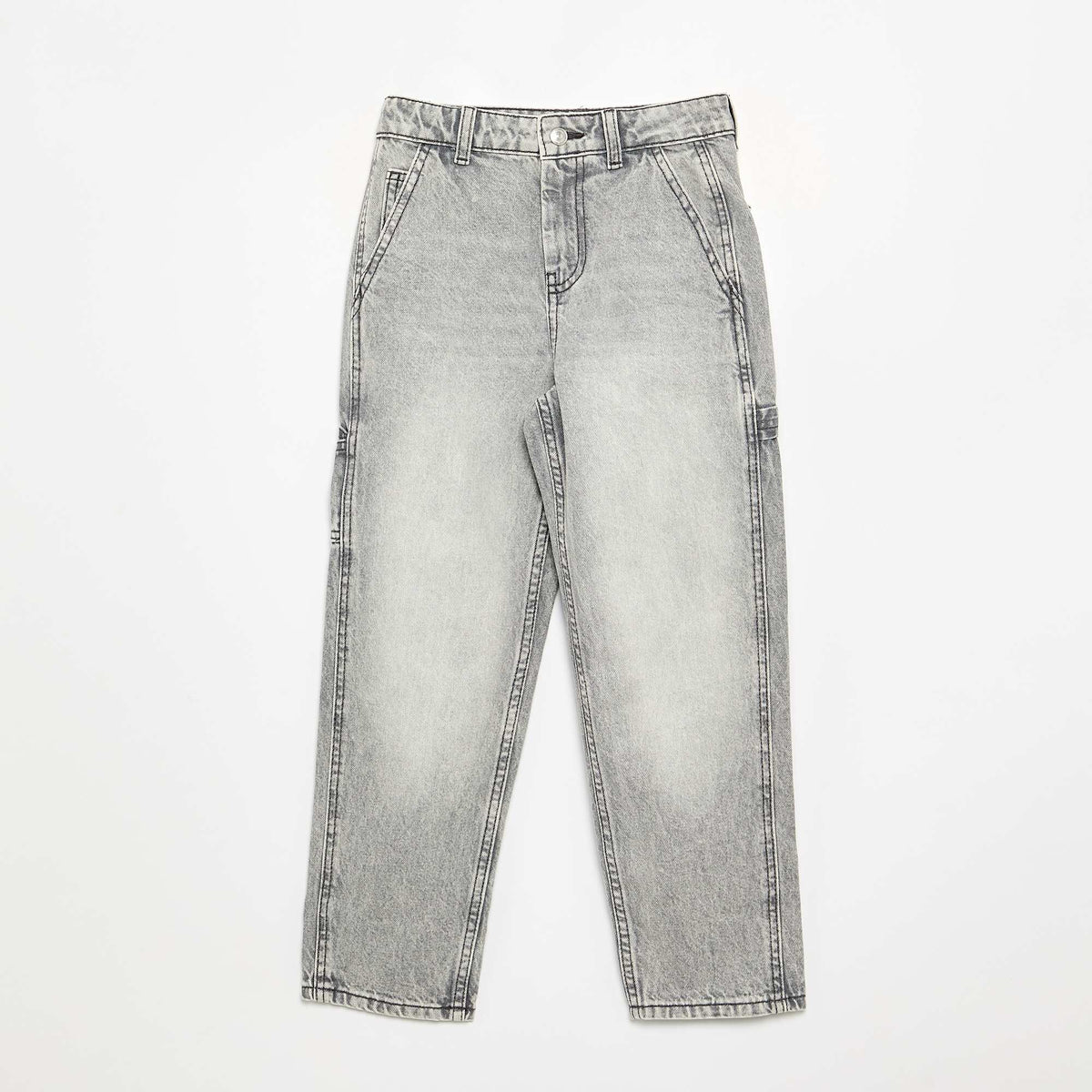 Wide-leg carpenter jeans GREY