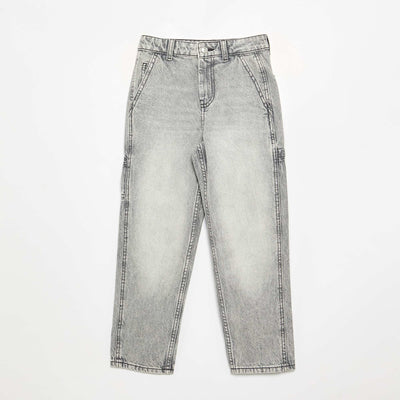 Wide-leg carpenter jeans GREY