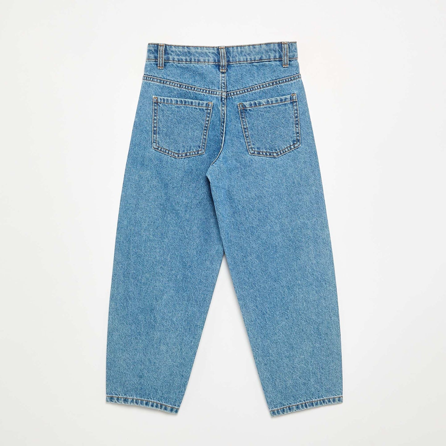 Wide Leg Trousers with Decorative Studs BLUE