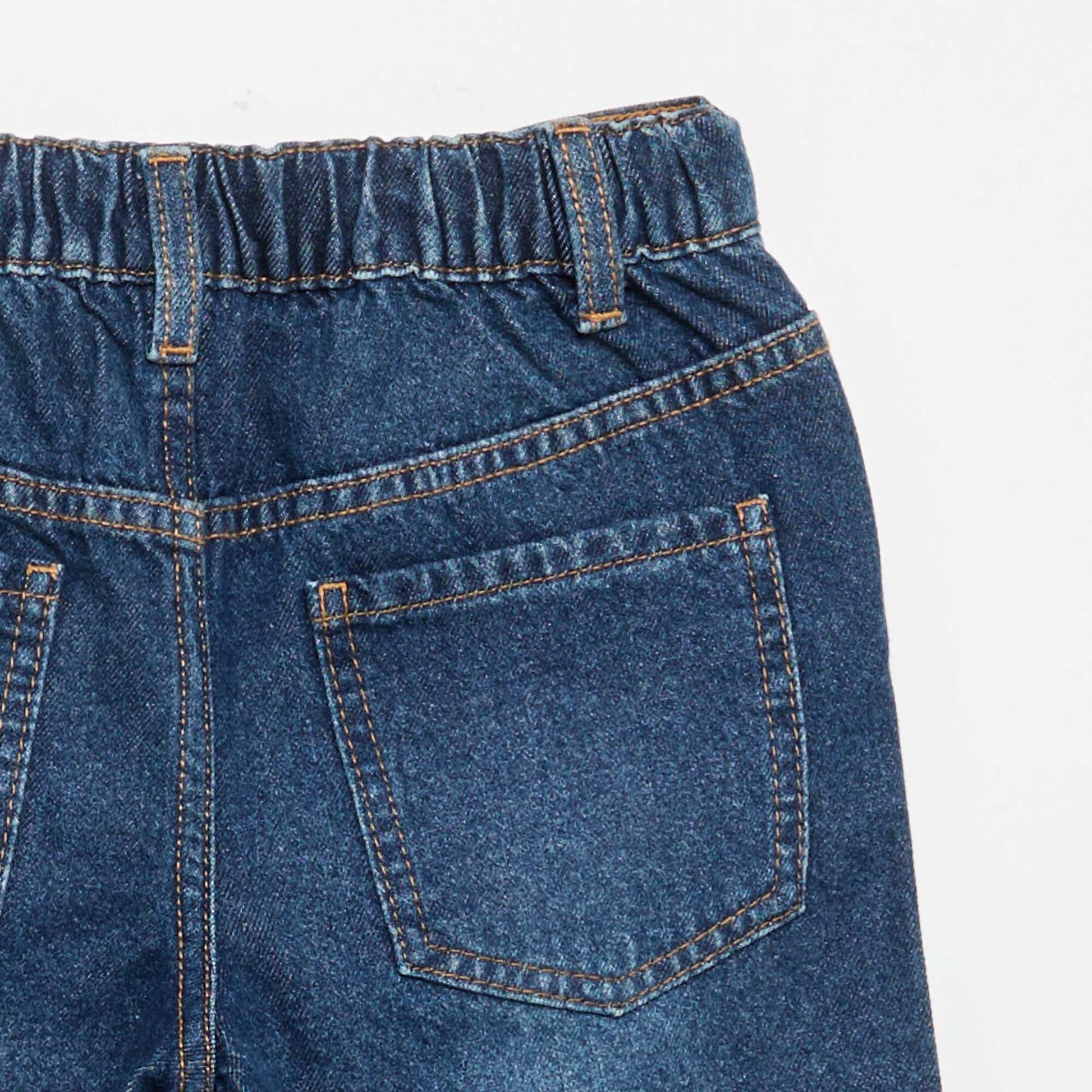 Embroidered Wide Leg Trousers BLUE