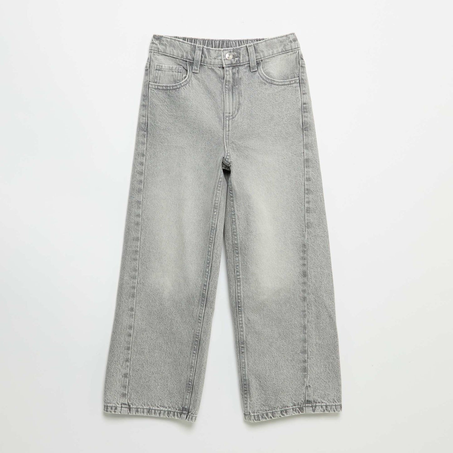 Embroidered Wide Leg Trousers GREY