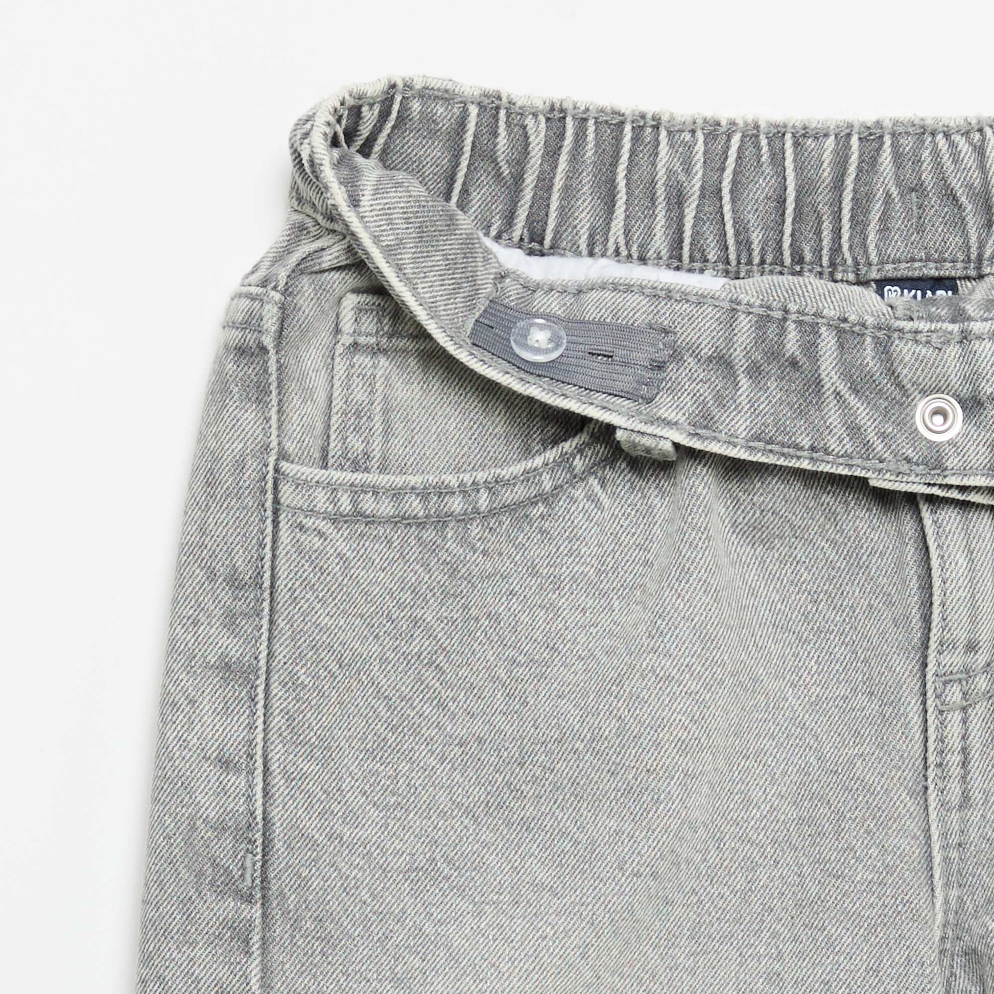 Embroidered Wide Leg Trousers GREY