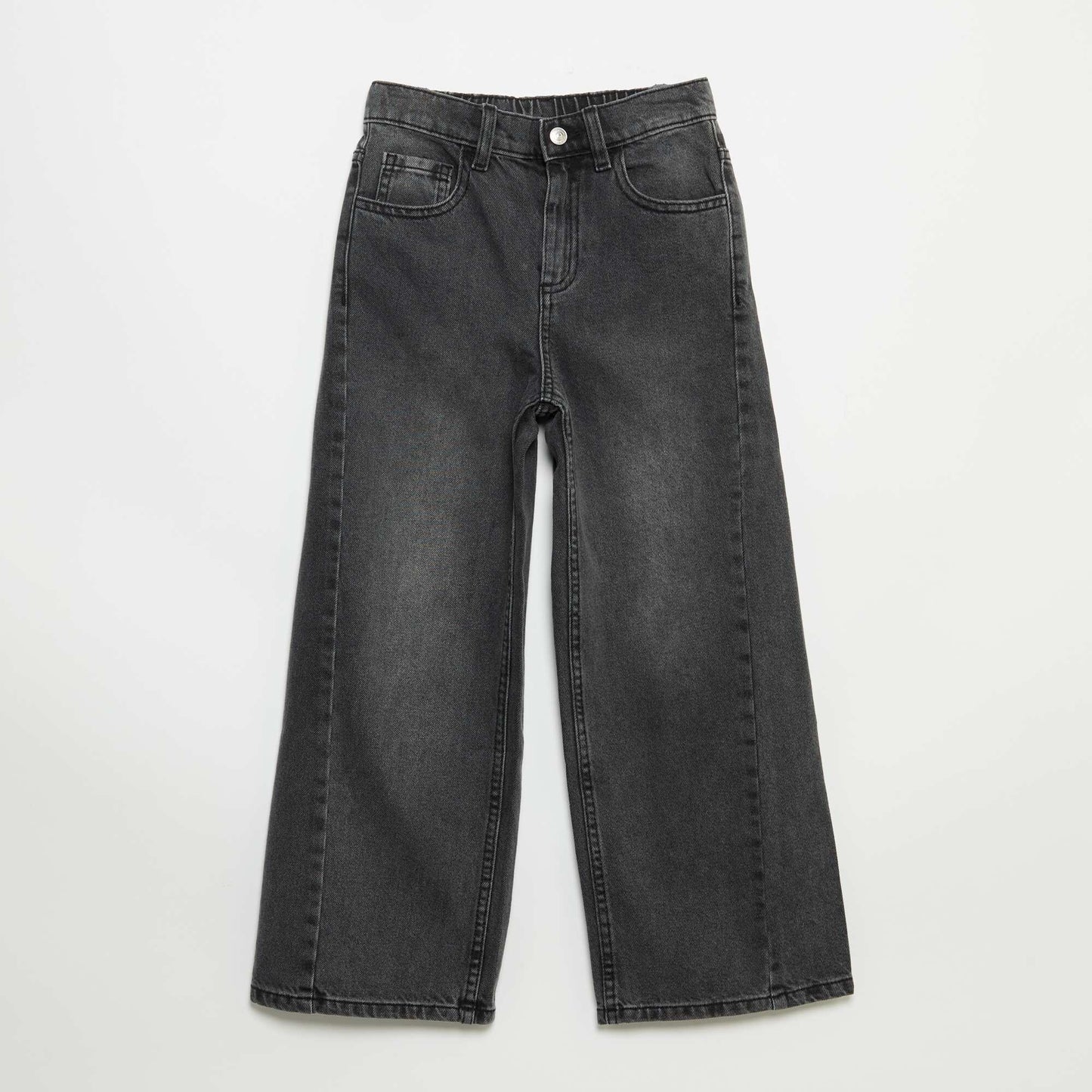 Embroidered Wide Leg Trousers GREY