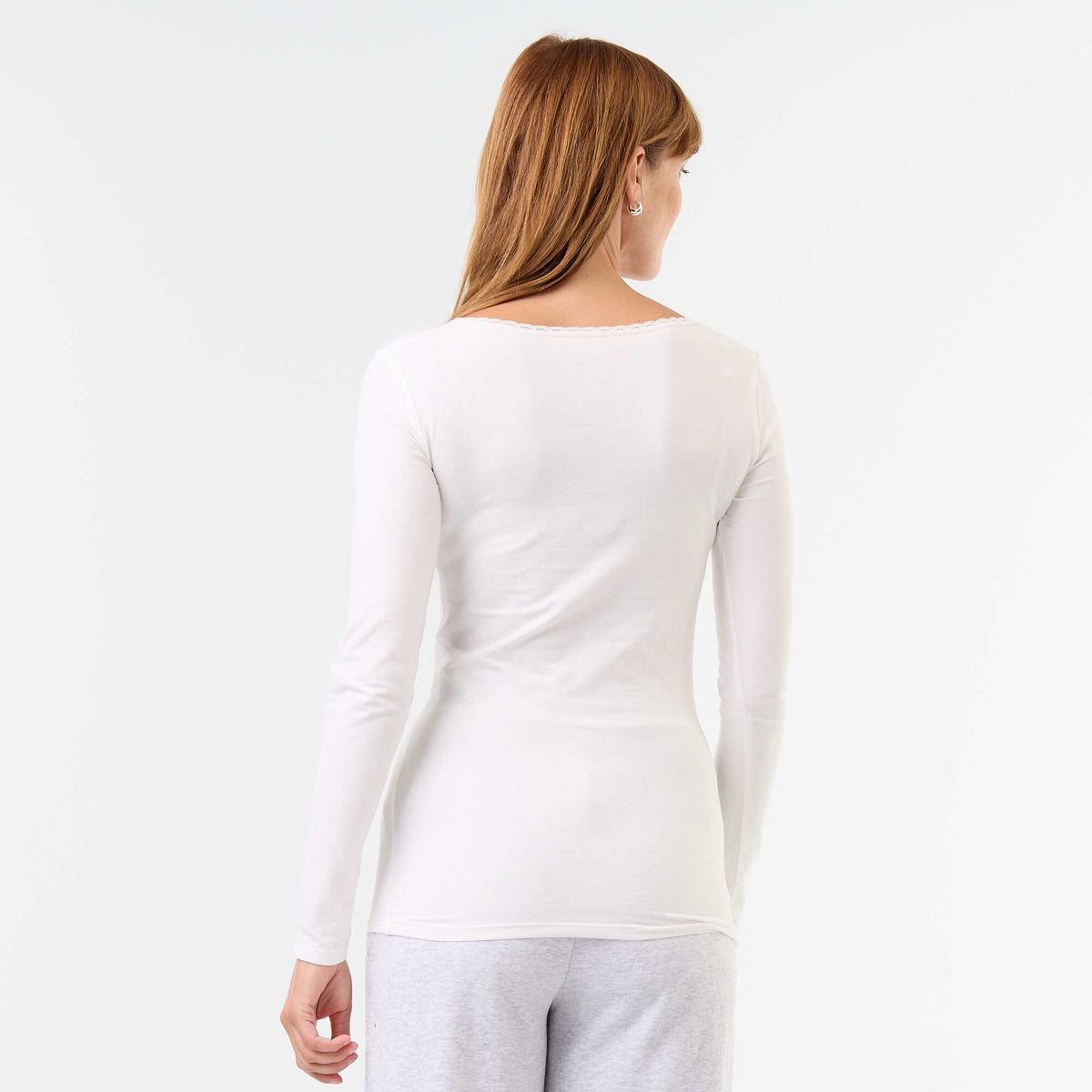 Women's Lace-Trim Round-Neck Night Tee Pack BEIGE