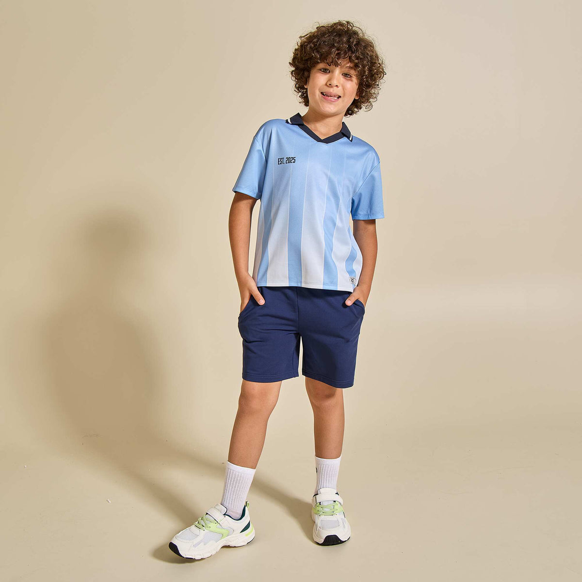Oversized Football T-shirt BLUE