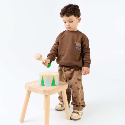 2-piece set - Sweatshirt + trousers BROWN