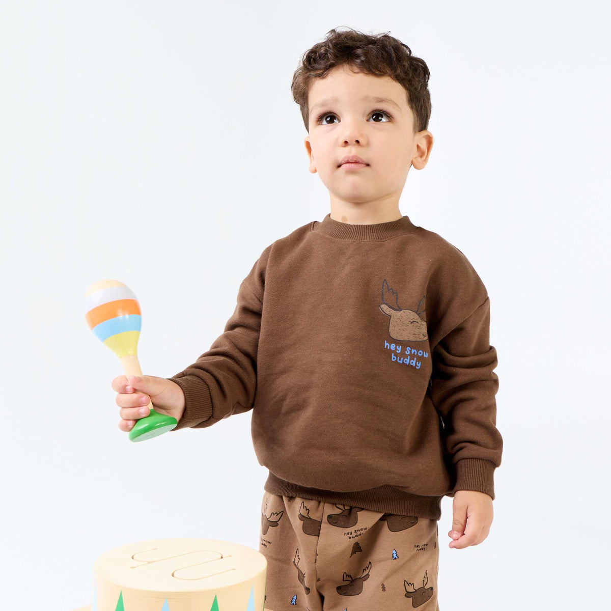 2-piece set - Sweatshirt + trousers BROWN