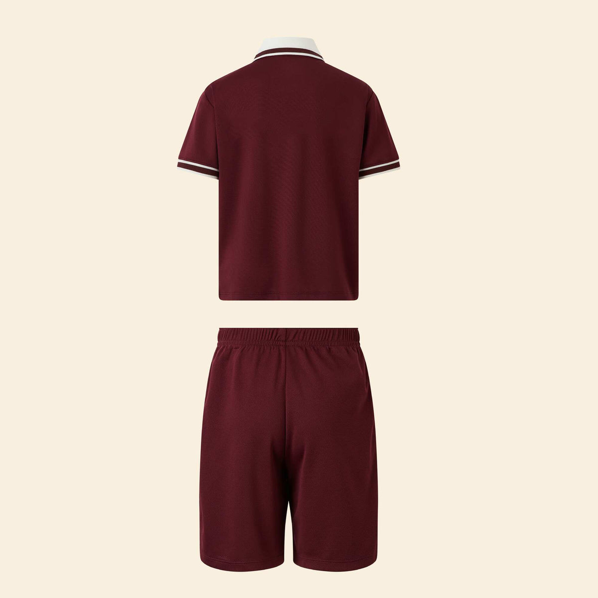 T-shirt and shorts sports set RED