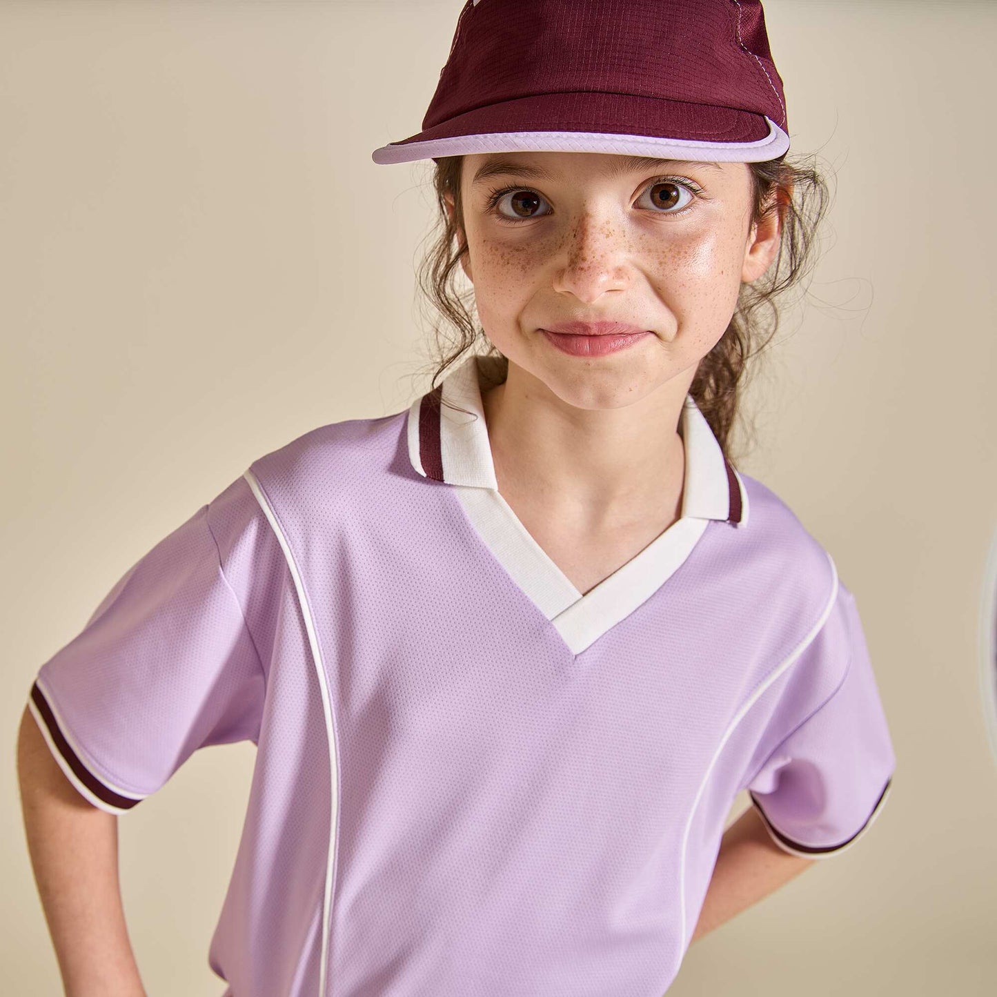 T-shirt and shorts sports set PURPLE