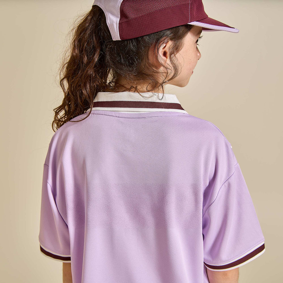 T-shirt and shorts sports set PURPLE