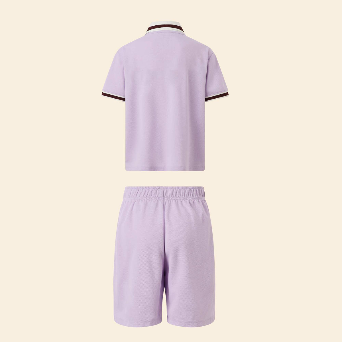 T-shirt and shorts sports set PURPLE