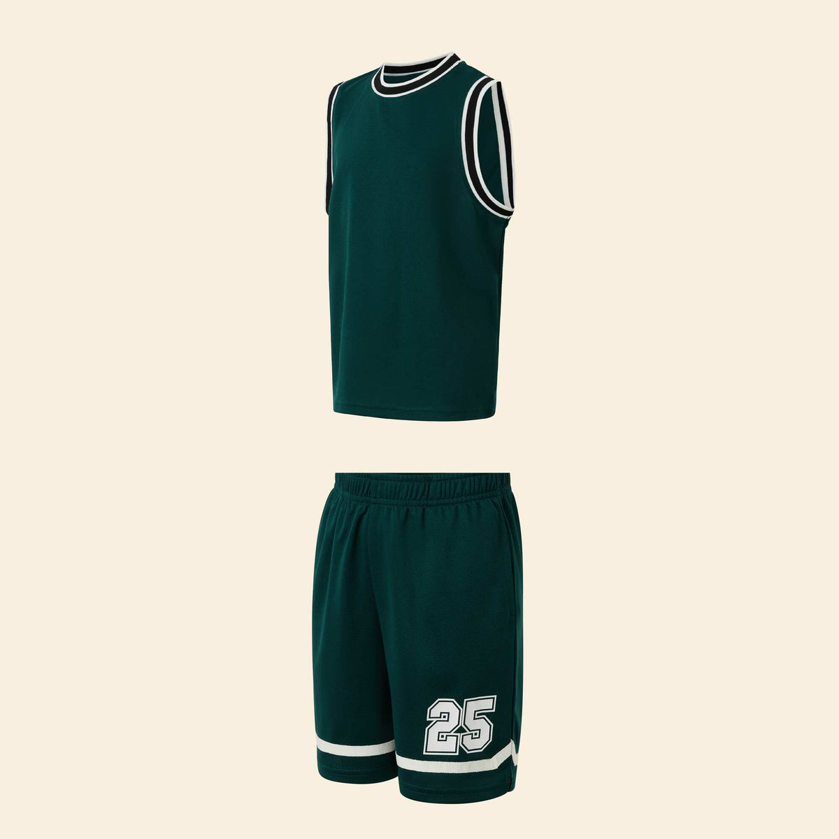Tank top + shorts sports set GREEN