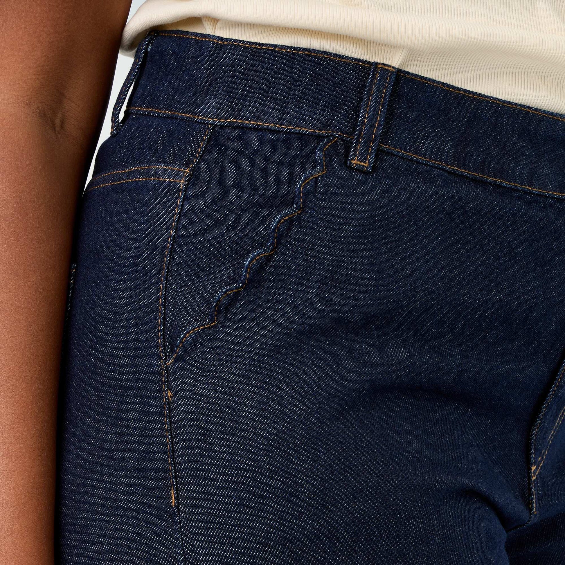Denim wide leg jeans BLUE