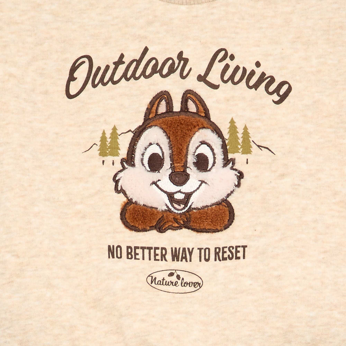 Disney \'Chip & Dale\' Crew Neck Sweatshirt BEIGE