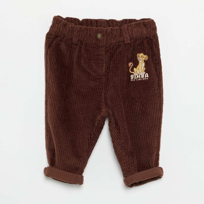 Disney Velvet Trousers BROWN