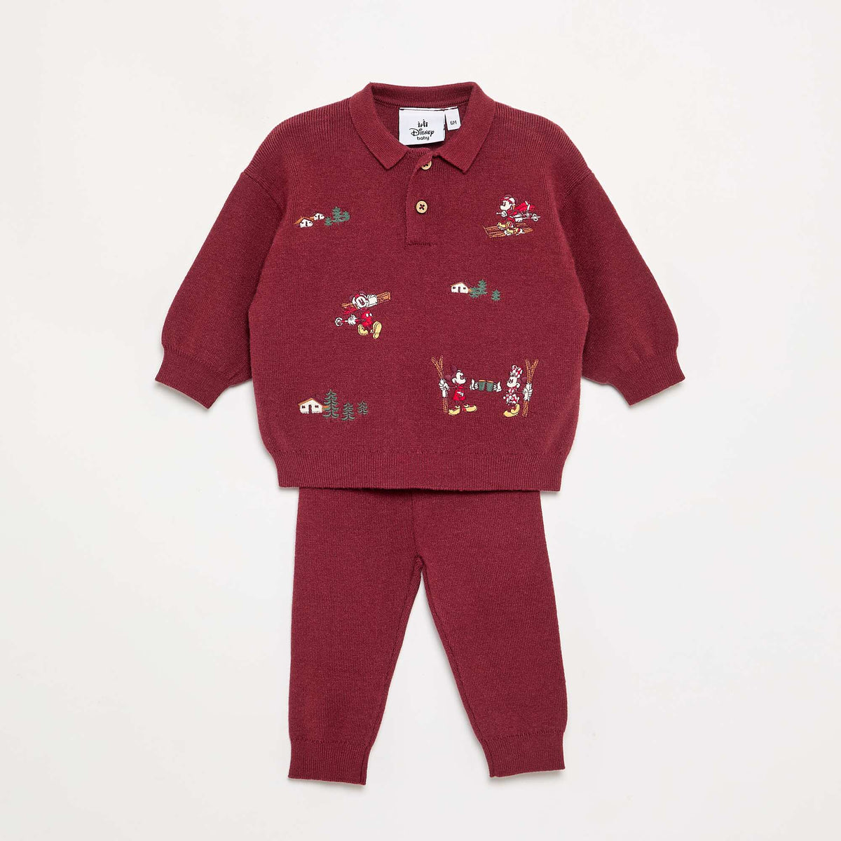 'Disney' 2-piece set - Sweater + pants RED