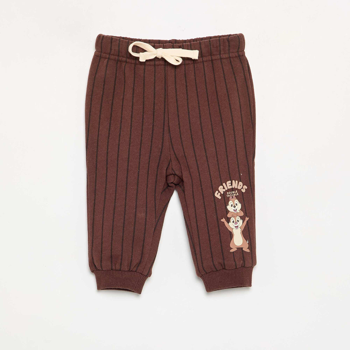 \'Chip & Dale\' \'Disney\' 3-Piece Set: Sweatshirt  T-Shirt  and Trousers. BEIGE