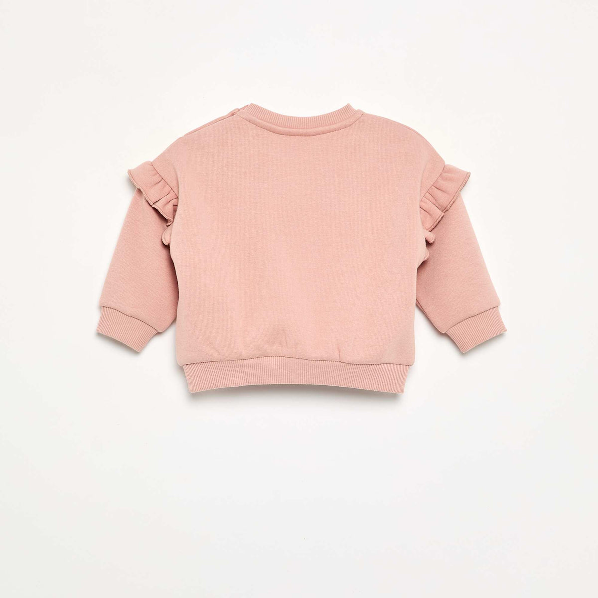 'Marie' Disney Sweatshirt with Ruffled Shoulders PINK