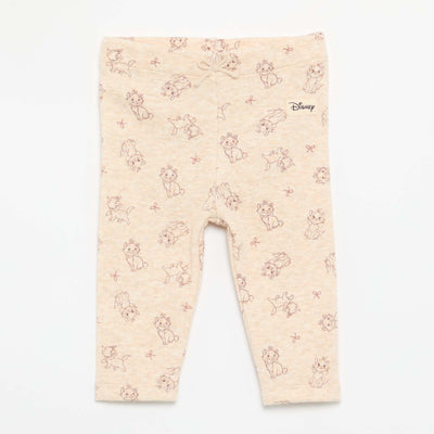 Printed 'Disney' Leggings BEIGE
