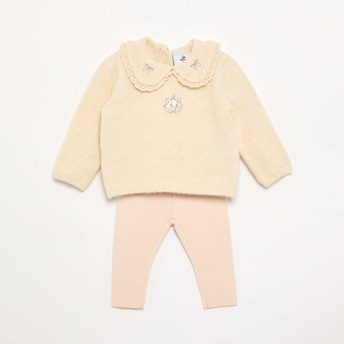 Disney 2-piece knitted set - Sweater + leggings BEIGE