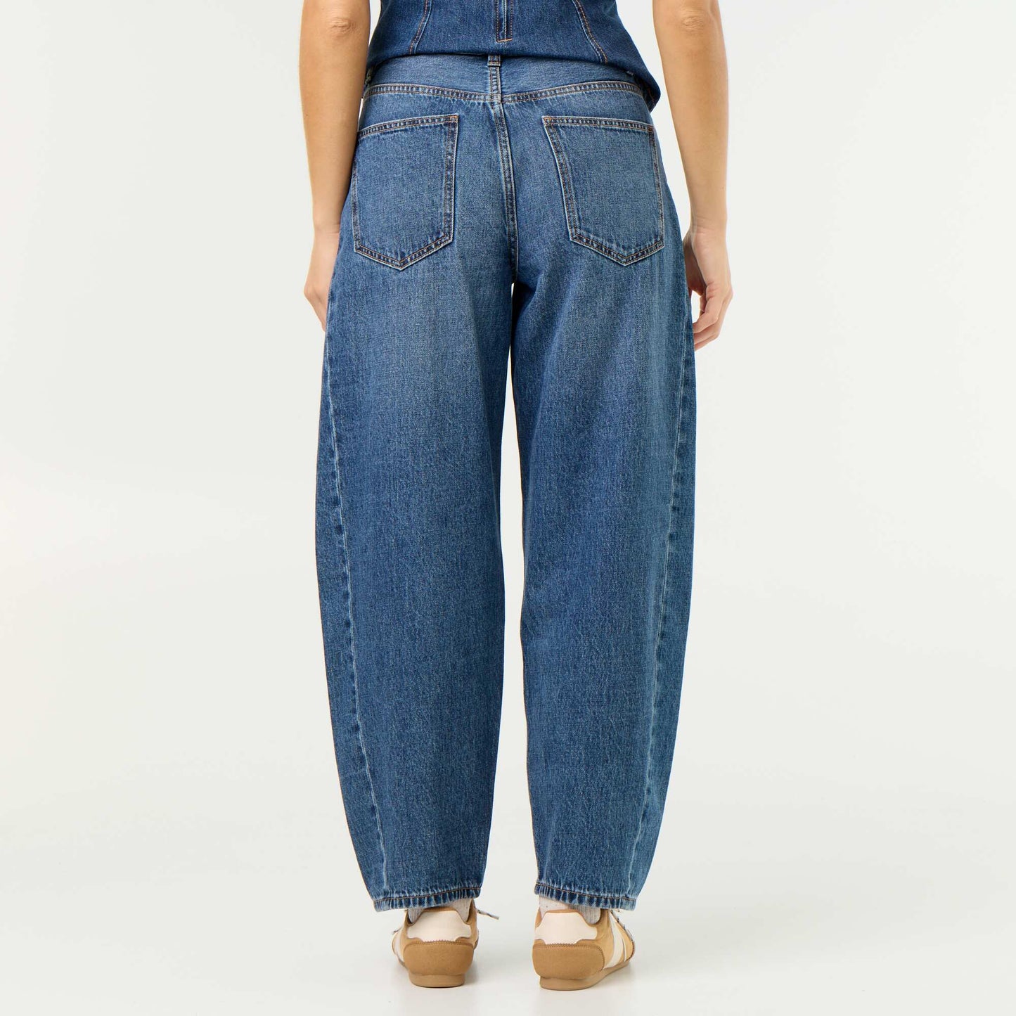 High-Waisted Wide-Leg Jeans BLUE