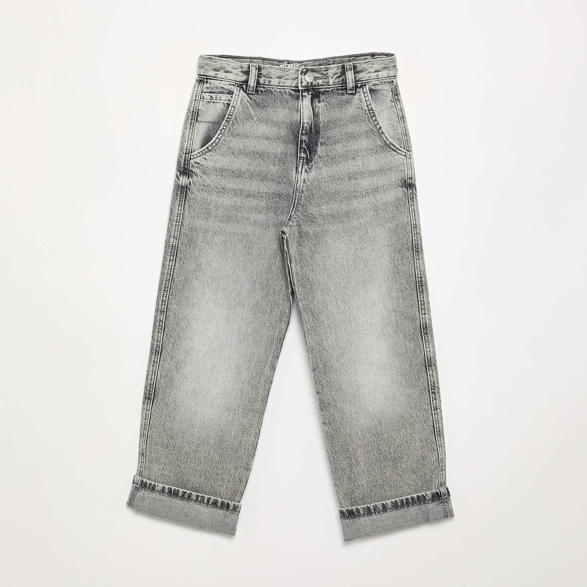 Straight Fit 5-Pocket Denim GREY