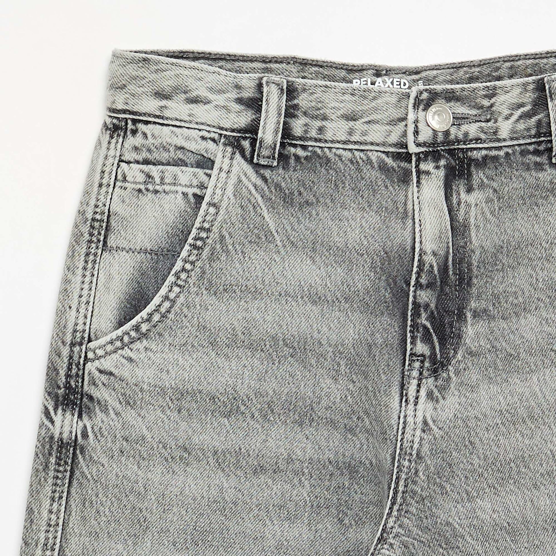 Straight Fit 5-Pocket Denim GREY