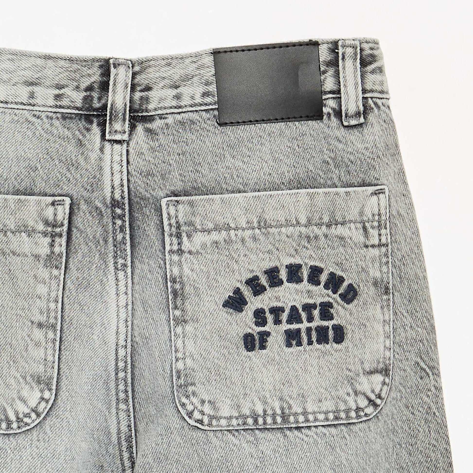Straight Fit 5-Pocket Denim GREY