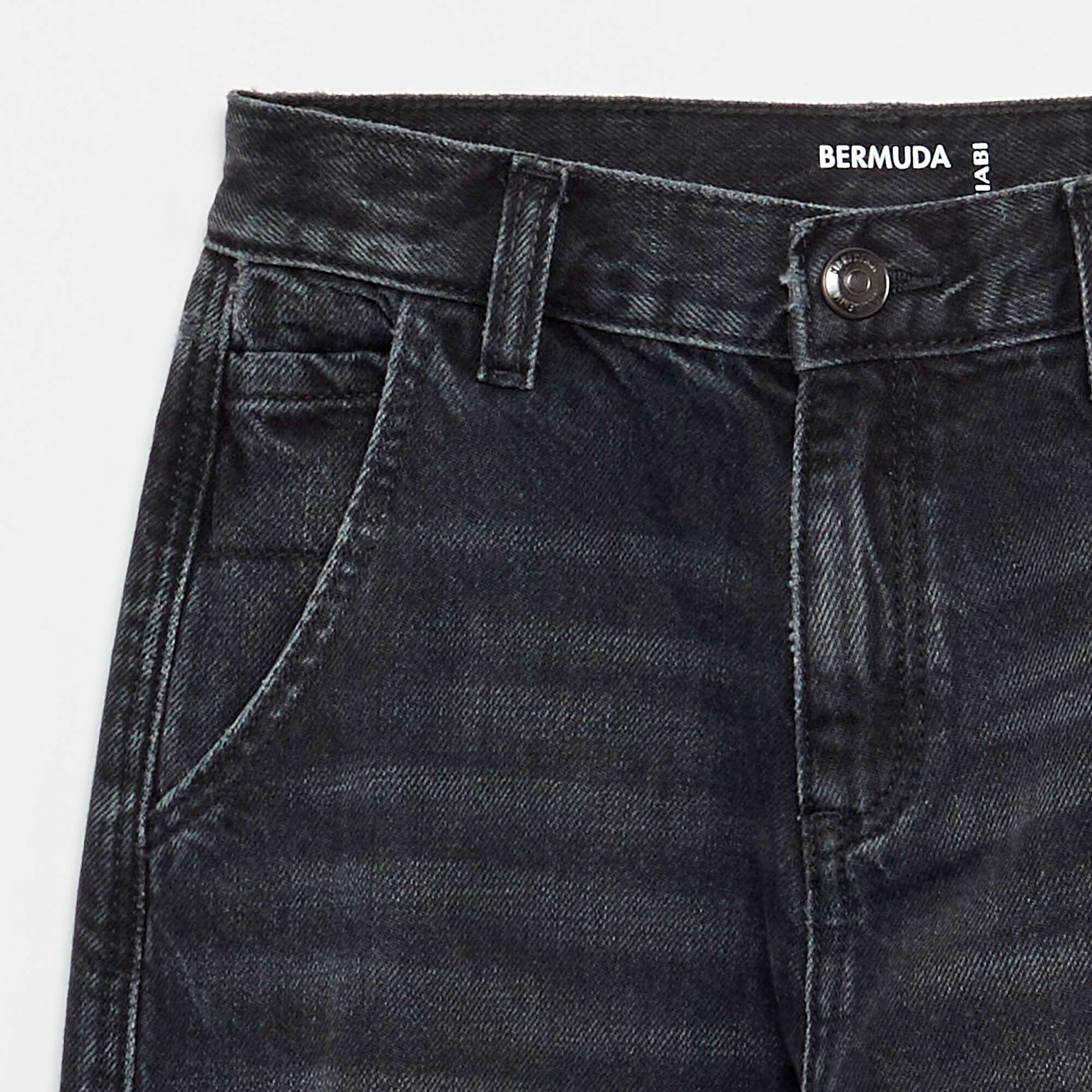 Straight-Cut 5-Pocket Denim BLACK
