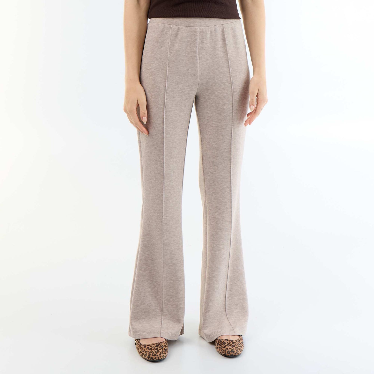 Soft flare pants BEIGE