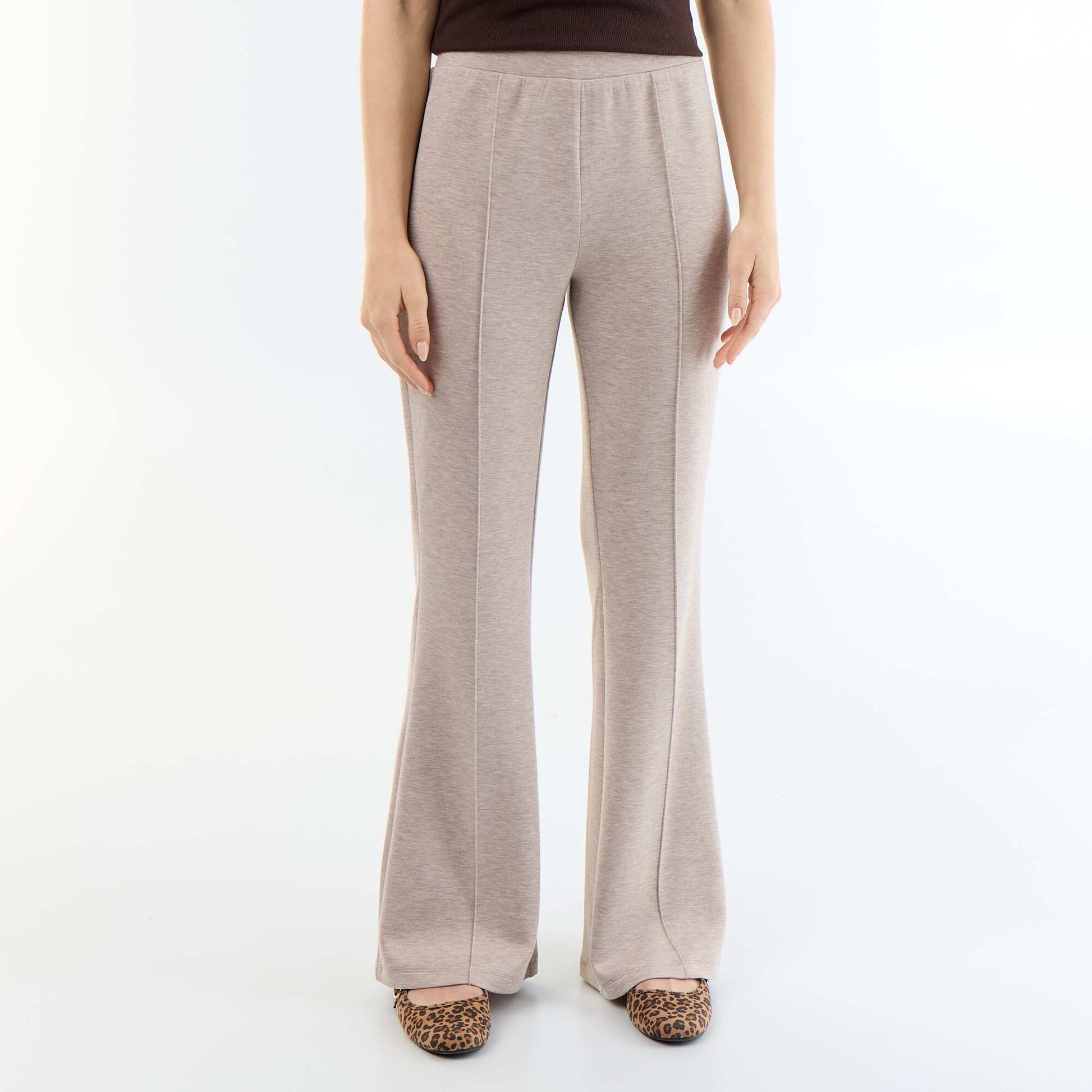 Soft flare pants BEIGE