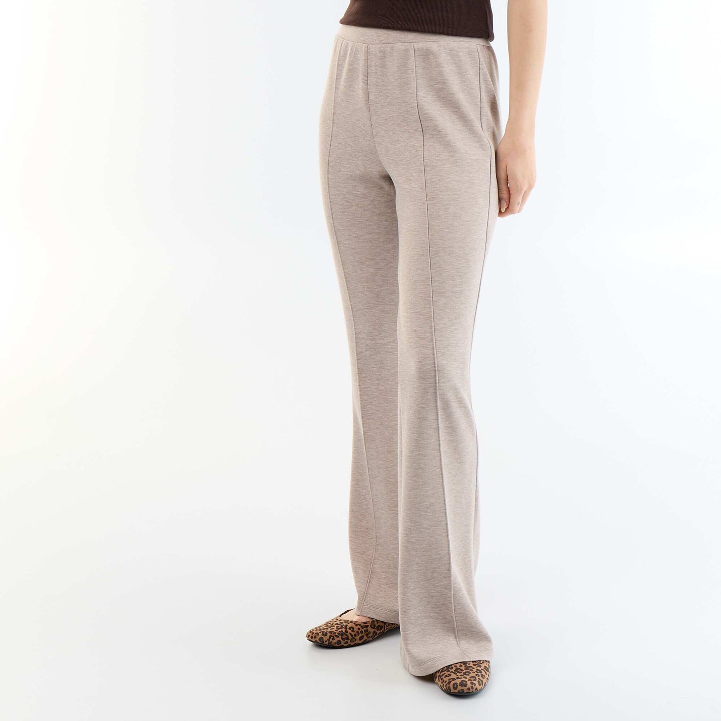 Soft flare pants BEIGE