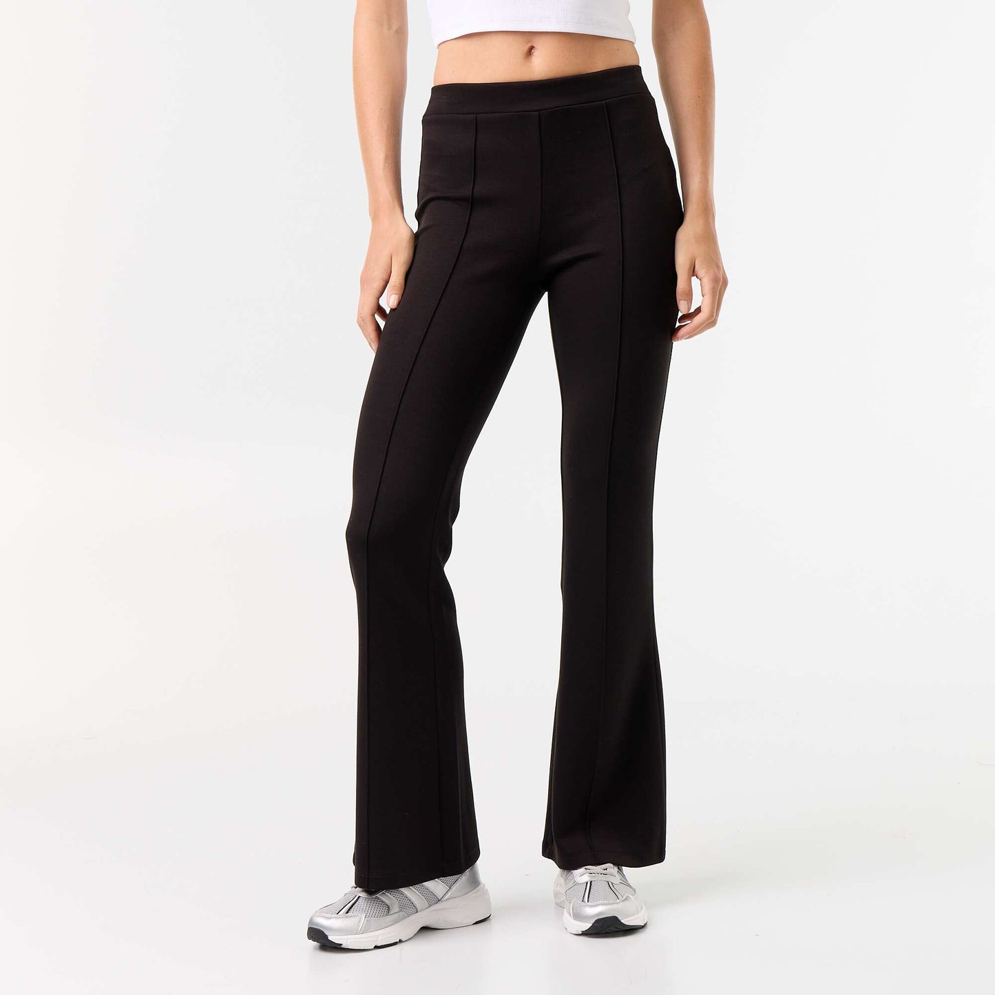 Soft flare pants BLACK
