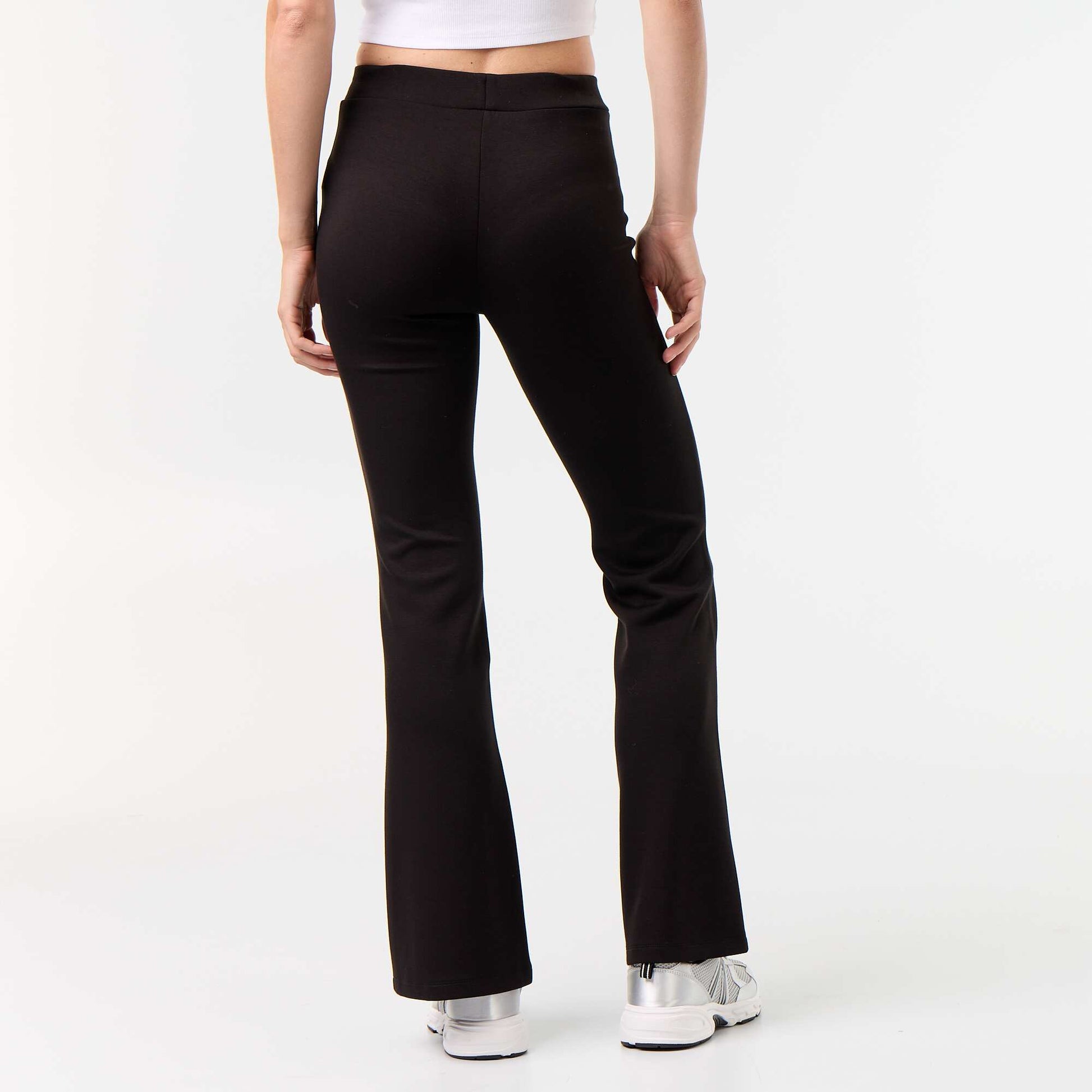Soft flare pants BLACK