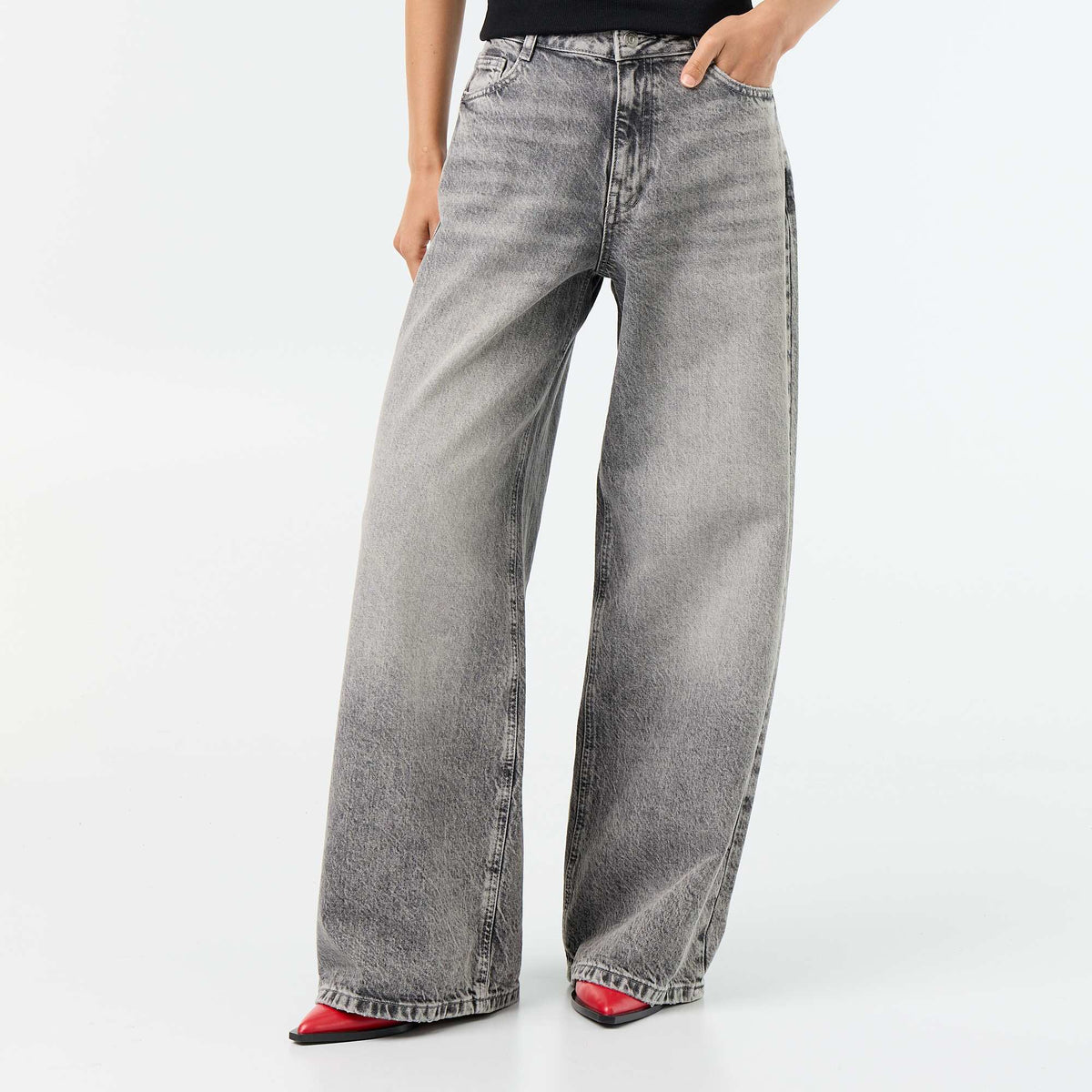 Wide Leg Jeans GREY
