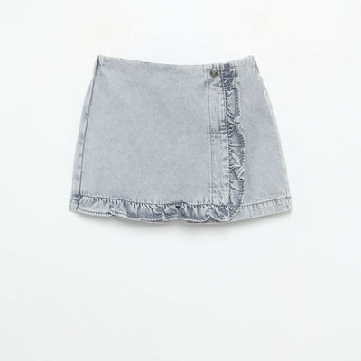 Denim Skort GREY